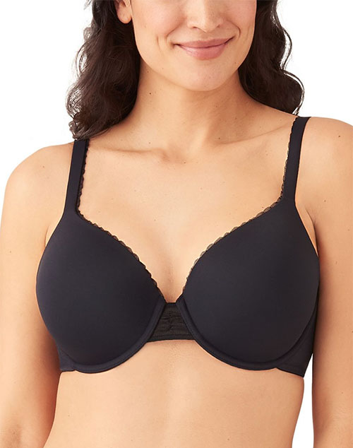Wacoal Padded Non Wired 3/4Th Coverage T-Shirt Bra - Black