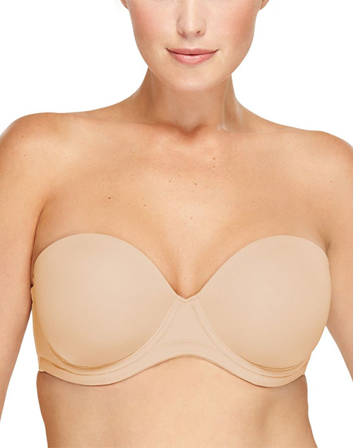 Wacoal Red Carpet Strapless Shaping Bodysuit in Sand - Busted Bra Shop