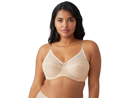 Wacoal Retro Chic Full Figure Underwire Bra, Style # 855186 - (TO & 643)
