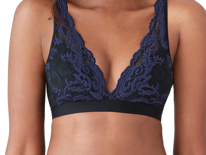 Wacoal 851322 Provincial Blue/Angel Falls Instant Icon Lace Underwire Bra –