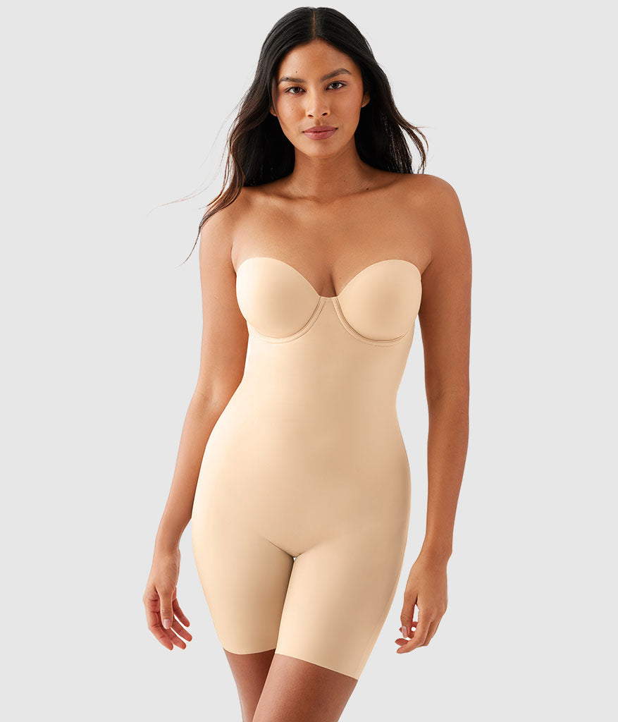 Red Carpet All-in-One Thigh Shaper - Sand