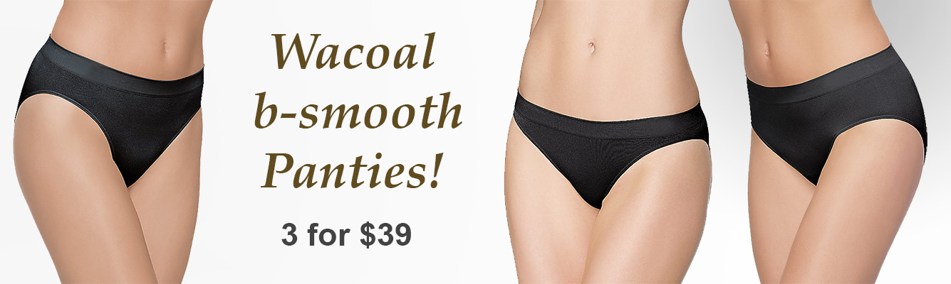 Wacoal B-Smooth Seamless Bikini, 3 for $42, Style # 832175