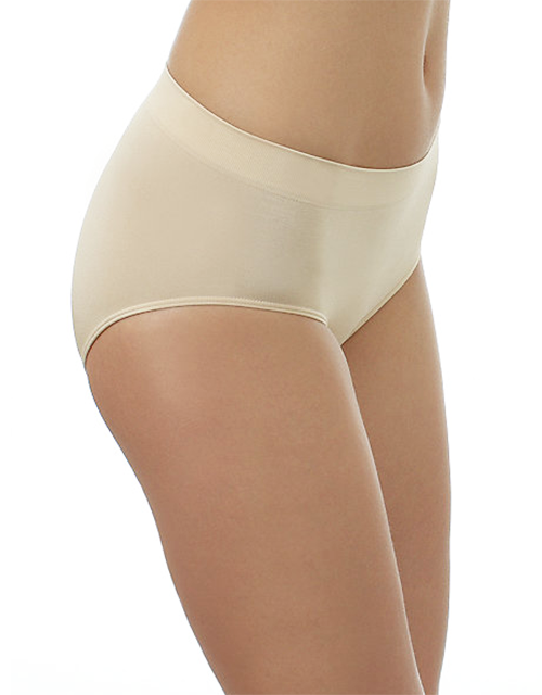 Hi Cut Full Brief in colour beige from the Cotton Seamless