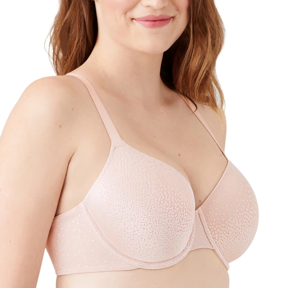 Wacoal Back Appeal Point D'esprit Underwired Bra 36dd - Rose