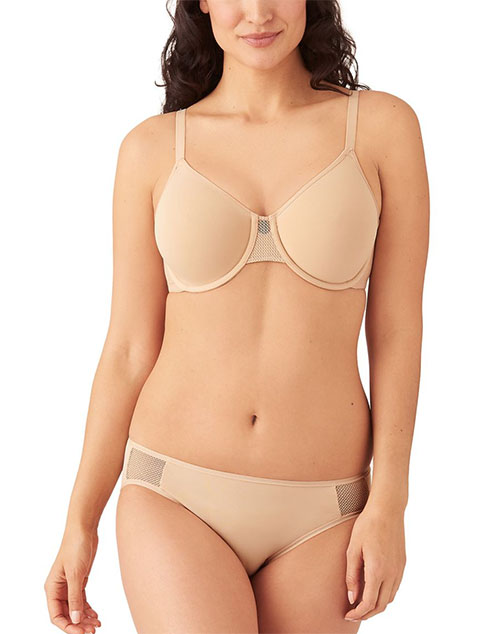NEW Wacoal 855338 Womens Ultimate Side Smoother Underwire Bra 34D Sand