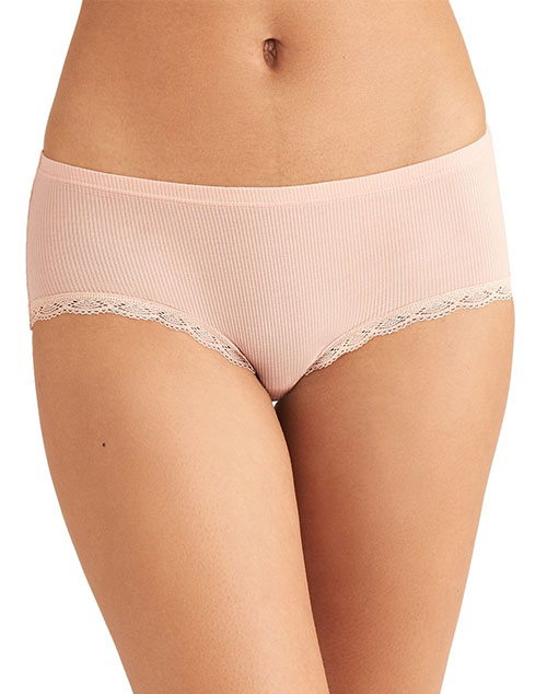 NEW B.TEMPT'D by Wacoal LACE HIPSTER PANTIES Underwear 945133 835 CORAL  Peach SM