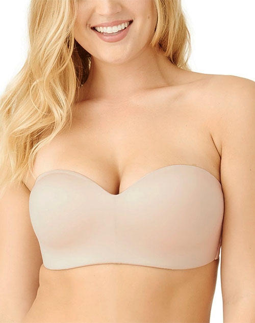 Buy TIME AND RIVER Women's Padded Bandeau Bra, Strapless Basic