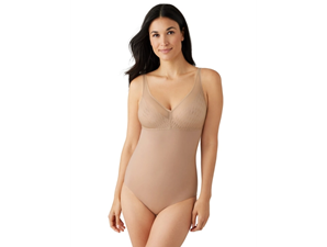 Elevated Allure Wire Free Shaping Body Briefer, Style 801336 wacoal Elevated Allure wire free shaping body briefer, wacoal elevated allure shapewear, 801336, comfortable shapewear, smooth bra, wacoal, wacoal wire free, wacoal wireless, wacoal bodysuit, wacoal free shipping, wacoal-america
